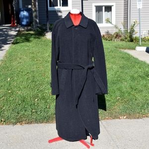 Black Weatherman Men's Coat Wool Cashmere Blend Size 42 T/L